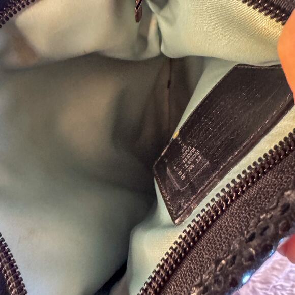 🖤 COACH Signature C Canvas Crossbody Bag | Y2K Black Monogram Messenger - Picture 3 of 4